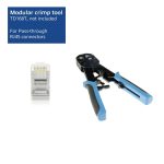 ACT CAT6A pass-through shielded modular RJ45 connector (25db) - Image 6
