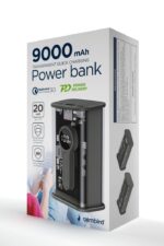 Gembird Transparent QC3.0 Quick Charging 9000mAh Powerbank Black - Image 5