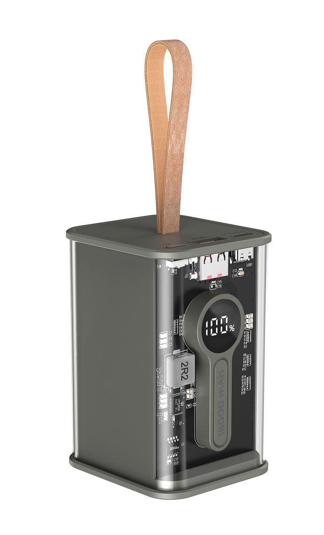 gembird-transparent-qc3.0-quick-charging-18000mah-powerbank-black_3.jpg Gembird Transparent QC3.0 Quick Charging 18000mAh Powerbank Black - Image 3