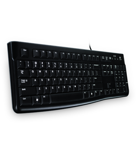Logitech K120 USB billentyűzet Black US - Image 1