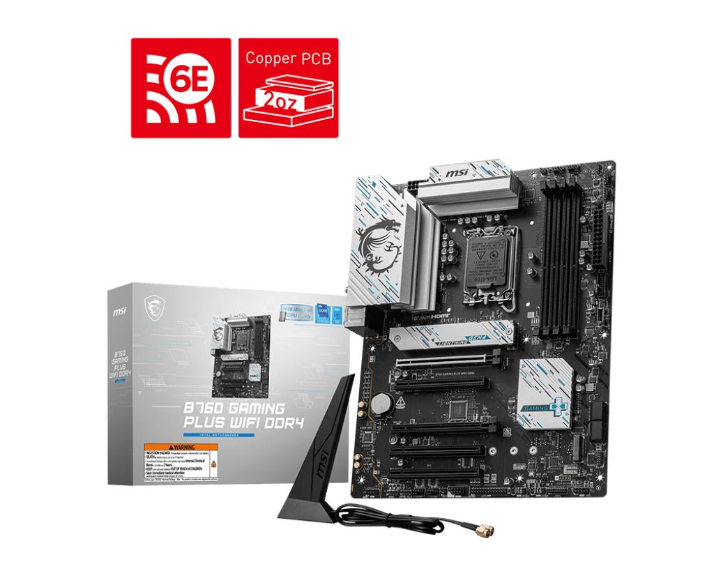 MSI B760 GAMING PLUS Wi-Fi D4 Intel B760 LGA1700 ATX alaplap