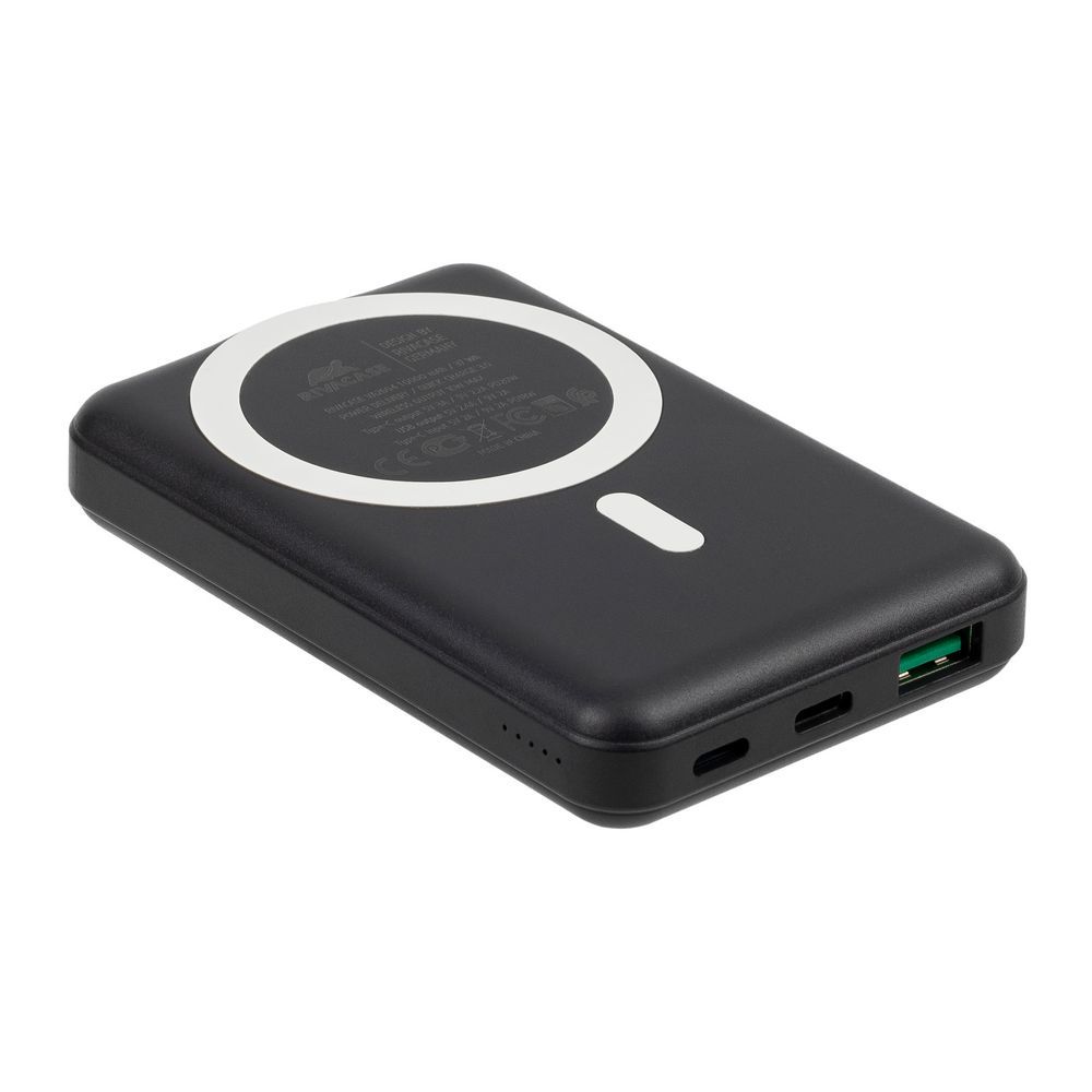 RivaCase VA2604 Magsafe Qi Wireless15W + QC/PD20W 10000mAh Powerbank Black - Image 12