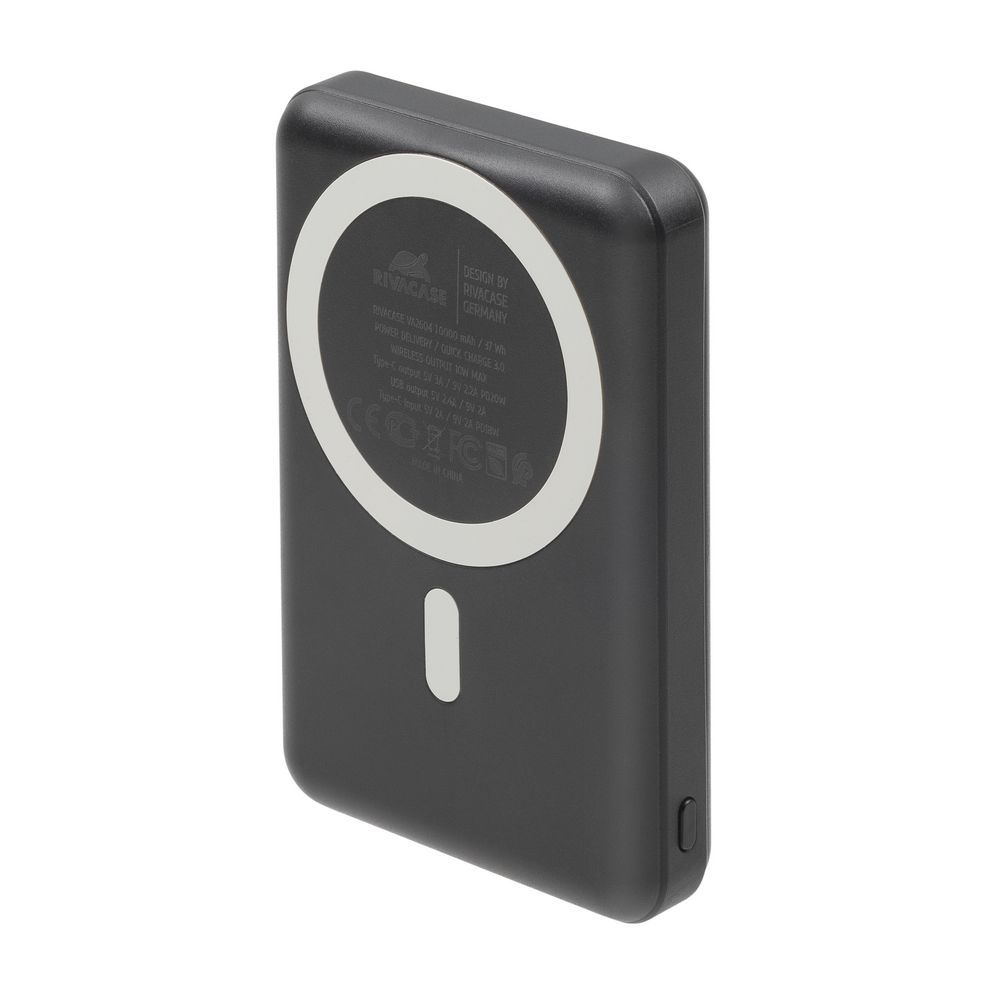 RivaCase VA2604 Magsafe Qi Wireless15W + QC/PD20W 10000mAh Powerbank Black - Image 8