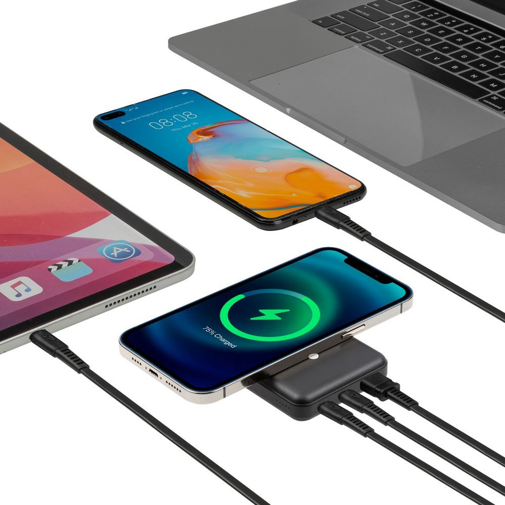 RivaCase VA2604 Magsafe Qi Wireless15W + QC/PD20W 10000mAh Powerbank Black - Image 9