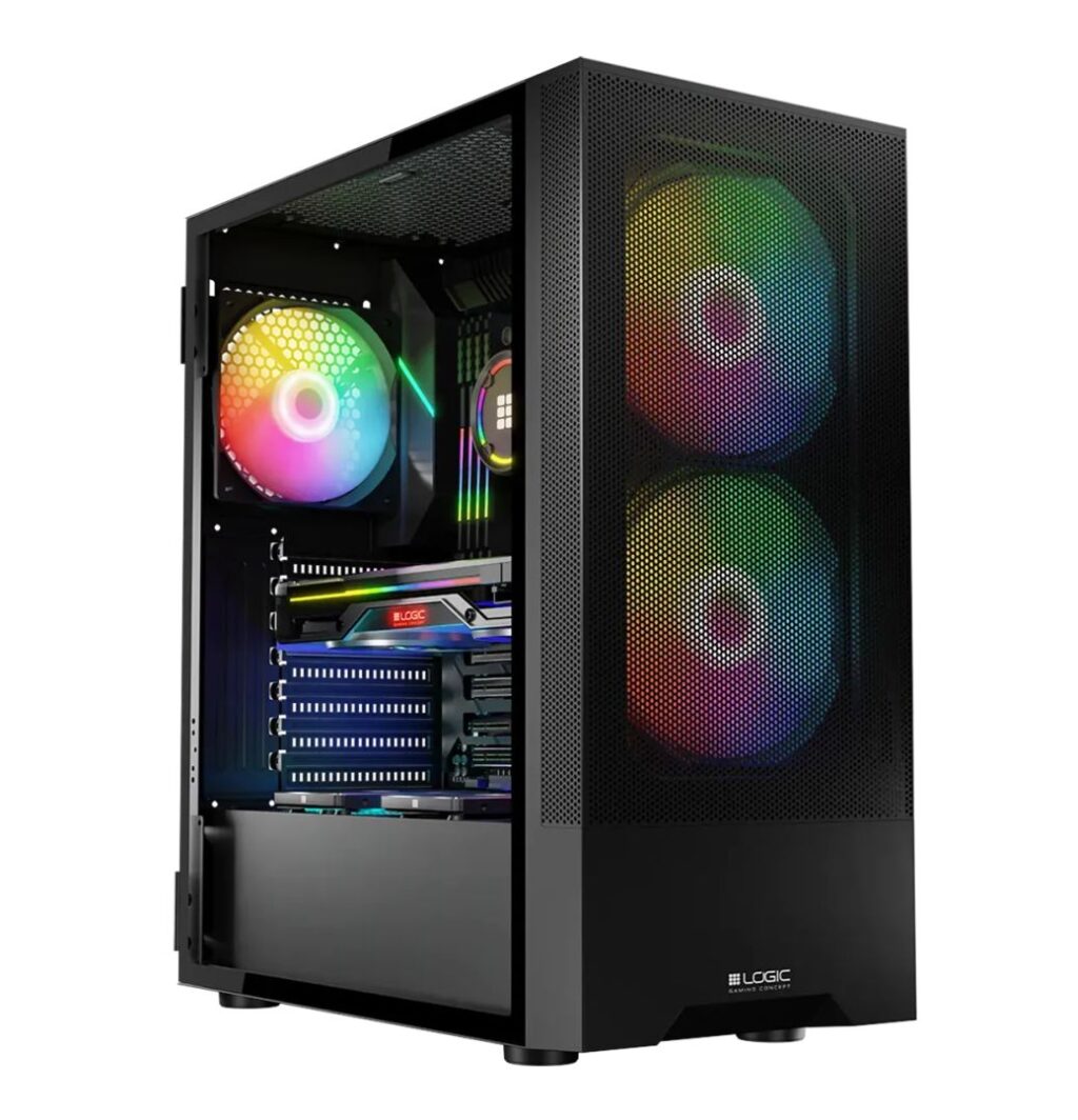 Logic Arya ARGB Tempered Glass Black - Image 2