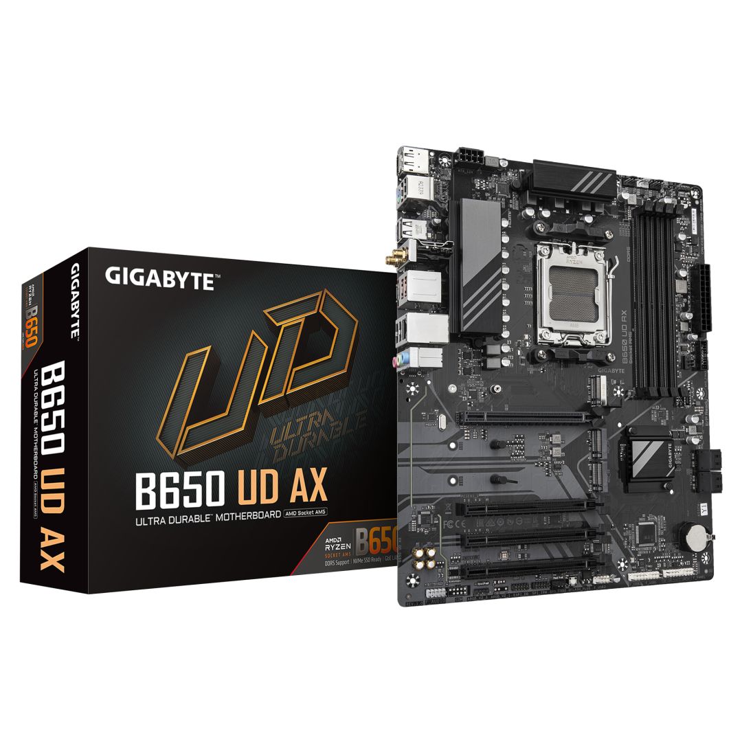GIGABYTE Alaplap AM5 B650 UD AX AMD B650, ATX
