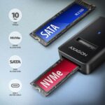AXAGON ADM2-CM USB-C 10Gbps M.2 NVMe & SATA SSD Adapter - Image 2