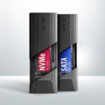 Axagon EEM2-GTS2 USB-C 3.2 Gen 2 M.2 NVMe/SATA szürke csavar nélküli külső SSD ház - Image 5