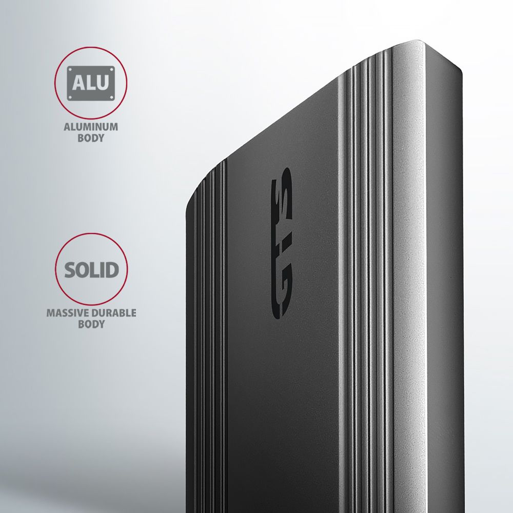 Axagon EEM2-GTS2 USB-C 3.2 Gen 2 M.2 NVMe/SATA szürke csavar nélküli külső SSD ház - Image 6