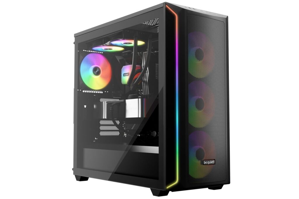 Be Quiet! Cooler 14cm - LIGHT WINGS LX 140mm PWM high-speed (RGB, 1800rpm, 30,5dB, fekete) - Image 5