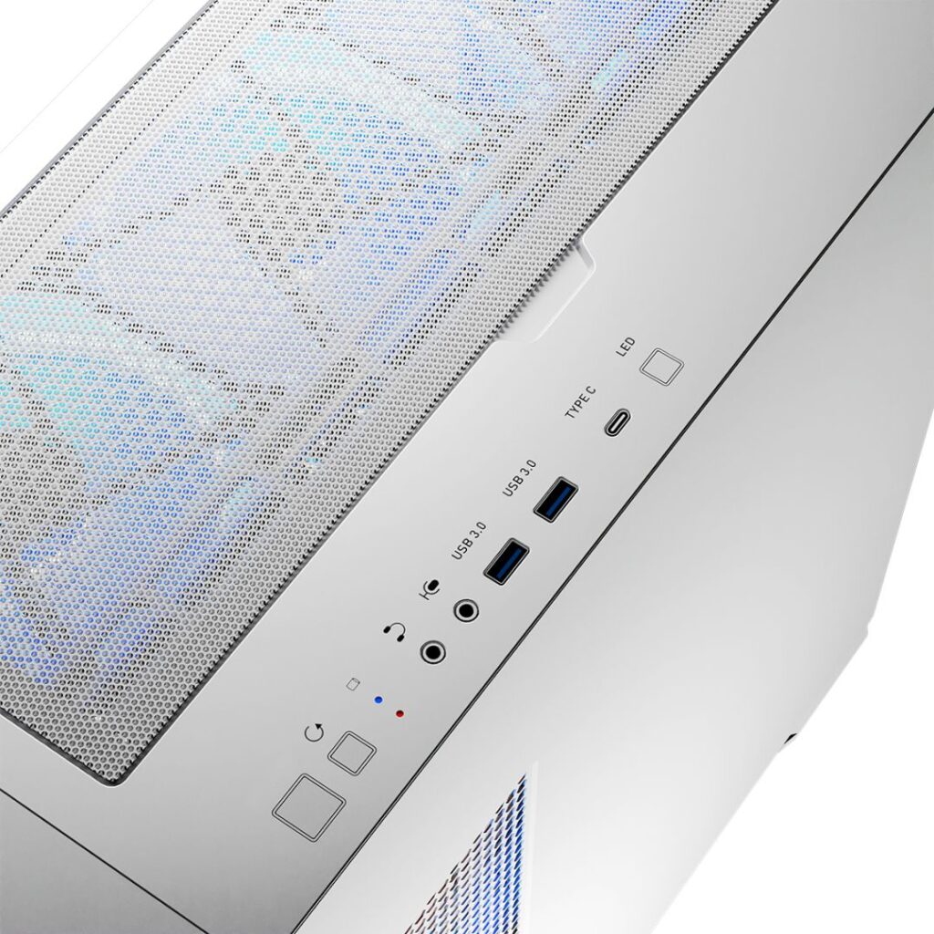 Modecom Horizon ARGB Flow Tempered Glass White - Image 12