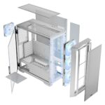 Modecom Horizon ARGB Flow Tempered Glass White - Image 16