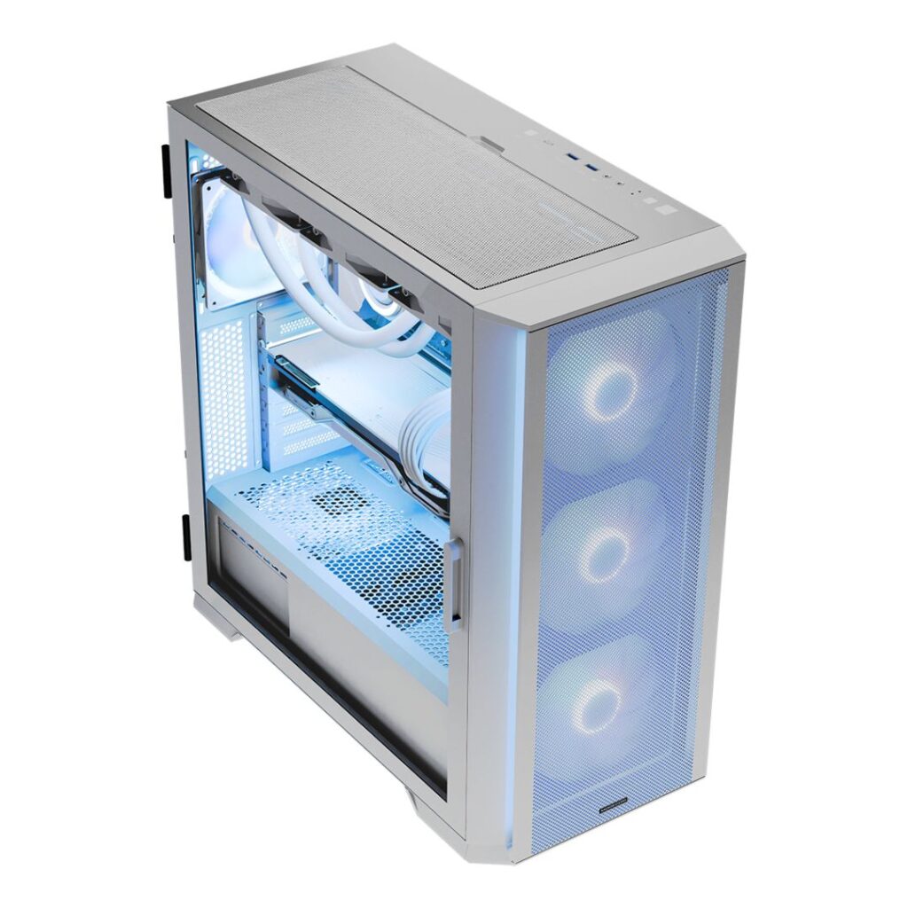 Modecom Horizon ARGB Flow Tempered Glass White - Image 6