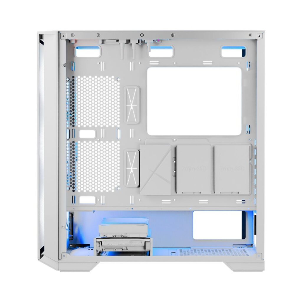 Modecom Horizon ARGB Flow Tempered Glass White - Image 9