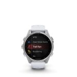 Garmin fenix 8 Silver with Whitestone Silicone Band - Image 2