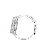 Garmin fenix 8 Silver with Whitestone Silicone Band - Image 8
