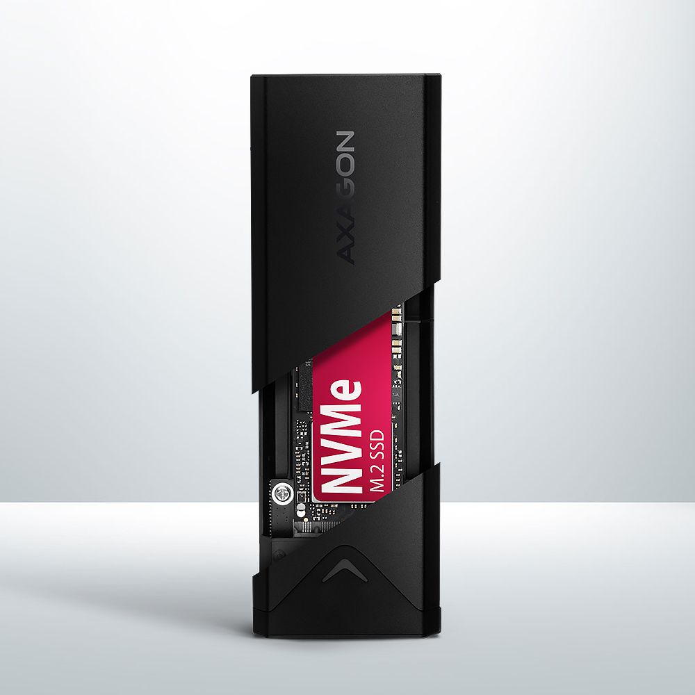 AXAGON EEM2-UB2 USB-C 3.2 Gen 2 NVMe M.2 box Black - Image 4