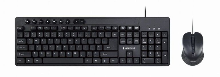 Gembird KBS-UM-04 Keyboard Combo Black US - Image 1