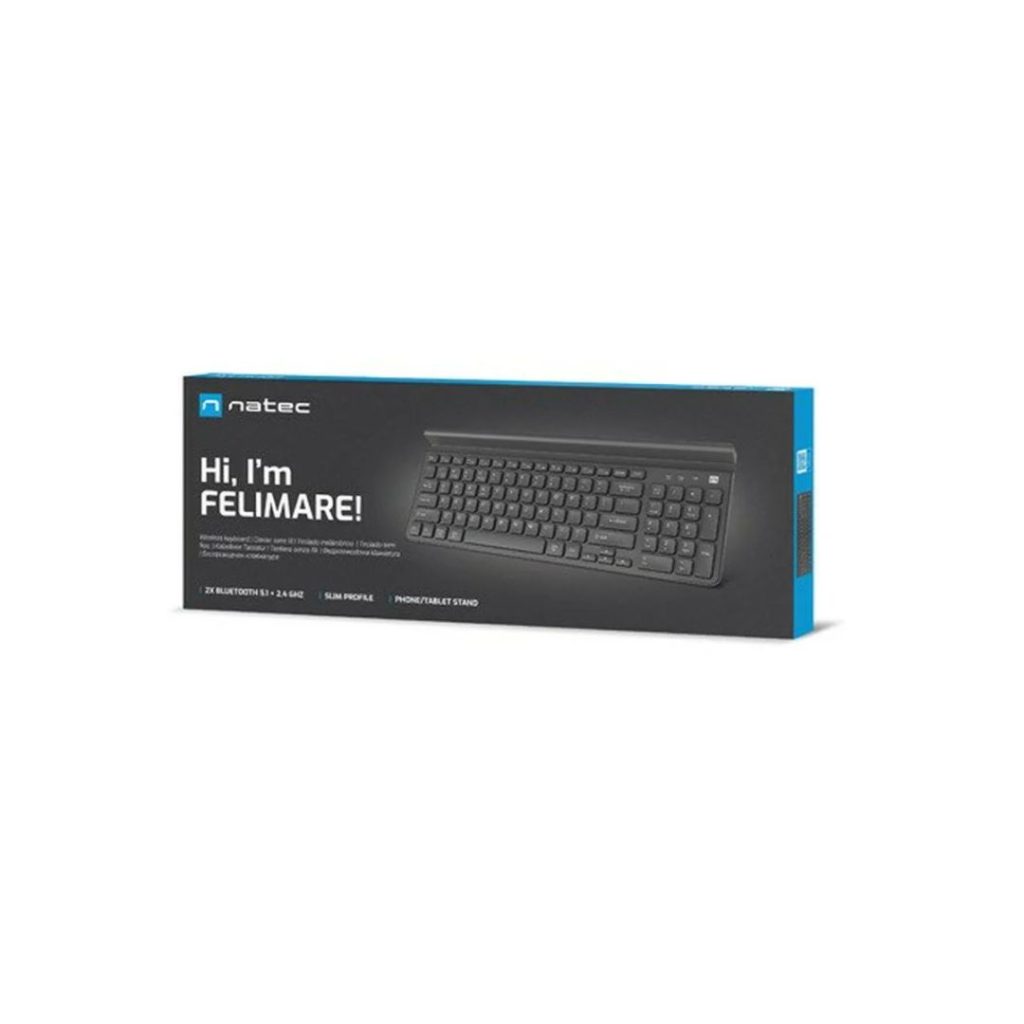 natec Felimare Wireless Bluetooth Keyboard Black US - Image 4