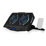 Modecom CF21 RGB Silent Notebook Hűtő Black