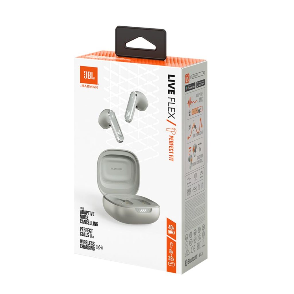 JBL Live Flex 3 Bluetooth Headset Silver - Image 12