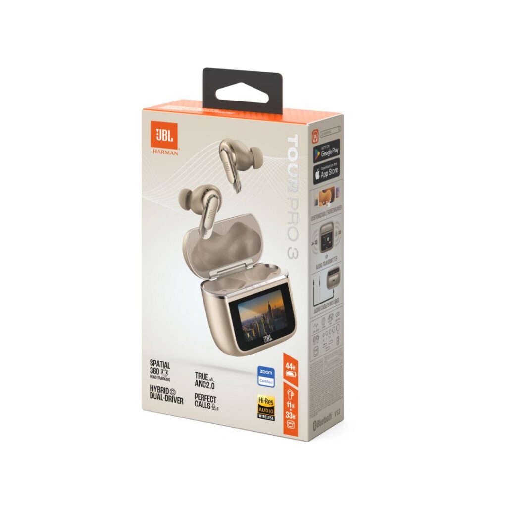 JBL Tour Pro 3 TWS Bluetooth Headset Latte - Image 14