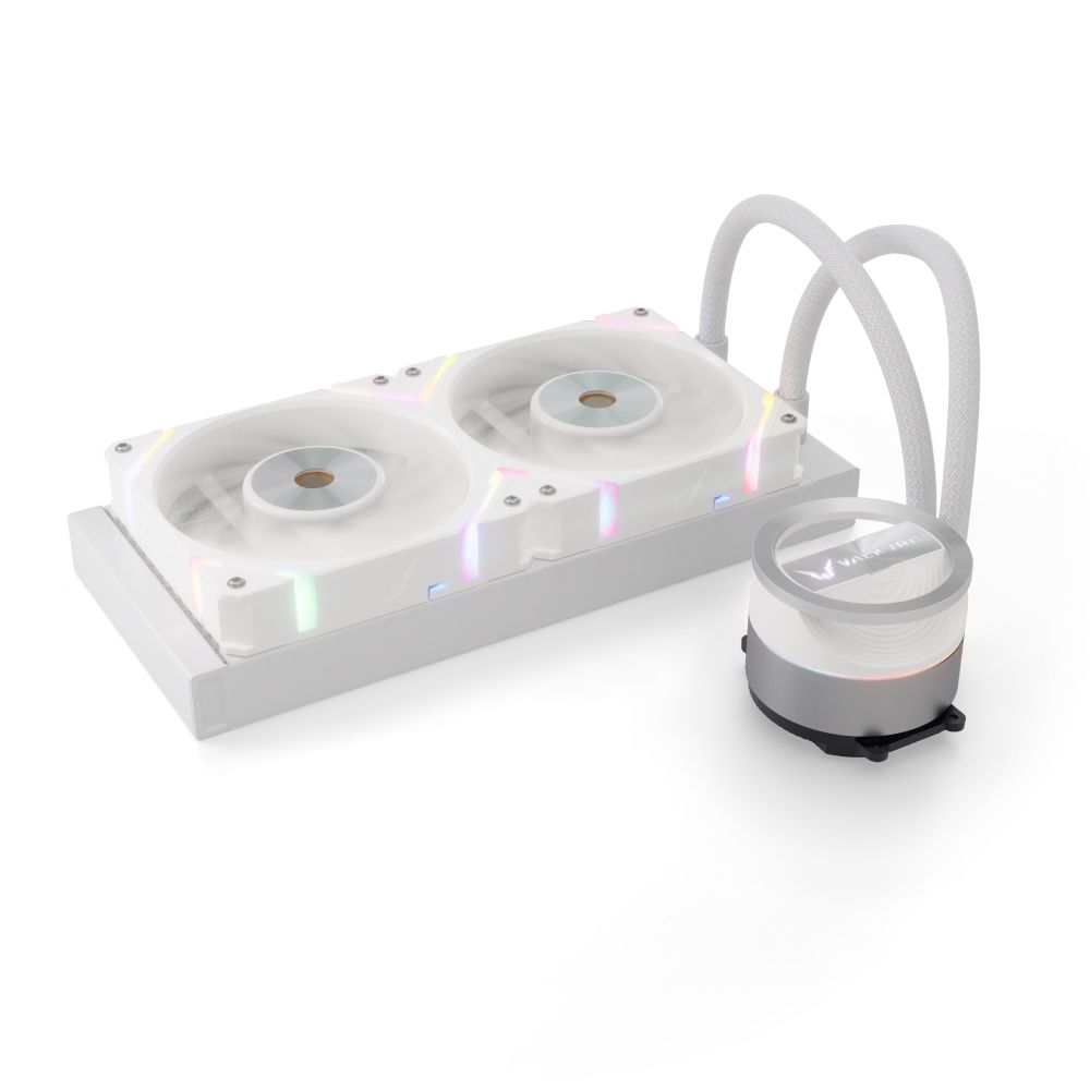 Valkyrie Dragonfang 240 ARGB AiO CPU Liquid Cooler White - Image 3