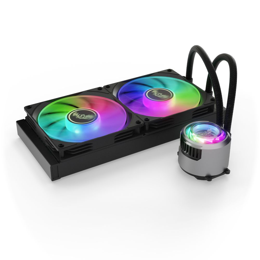 Valkyrie Jarn 280 ARGB AiO CPU Liquid Cooler Black - Image 2