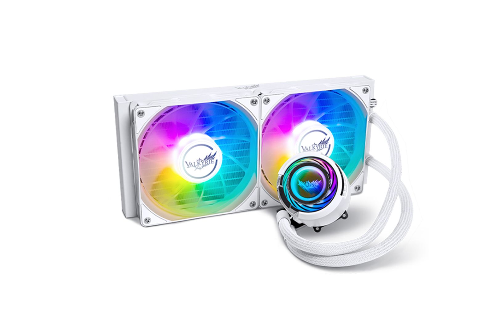valkyrie-jarn-280-argb-aio-cpu-liquid-cooler-white_1.jpg Valkyrie Jarn 280 ARGB AiO CPU Liquid Cooler White - Image 1