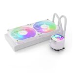 Valkyrie Jarn 280 ARGB AiO CPU Liquid Cooler White - Image 2
