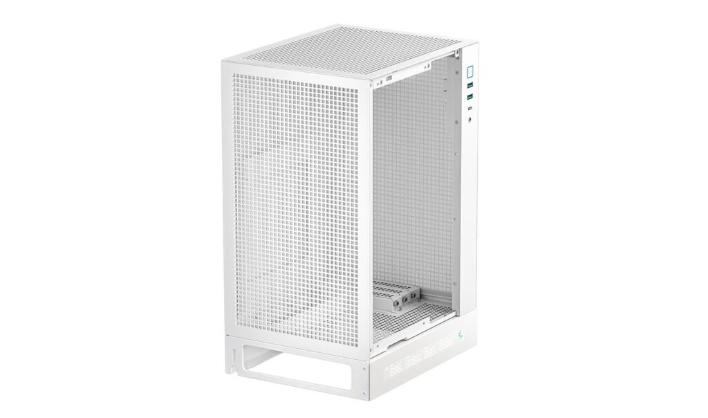 DeepCool Számítógépház - CH170 DIGITAL WH (fekete, Mini-ITX, 2xUSB3.0, Type-C, fehér) - Image 6