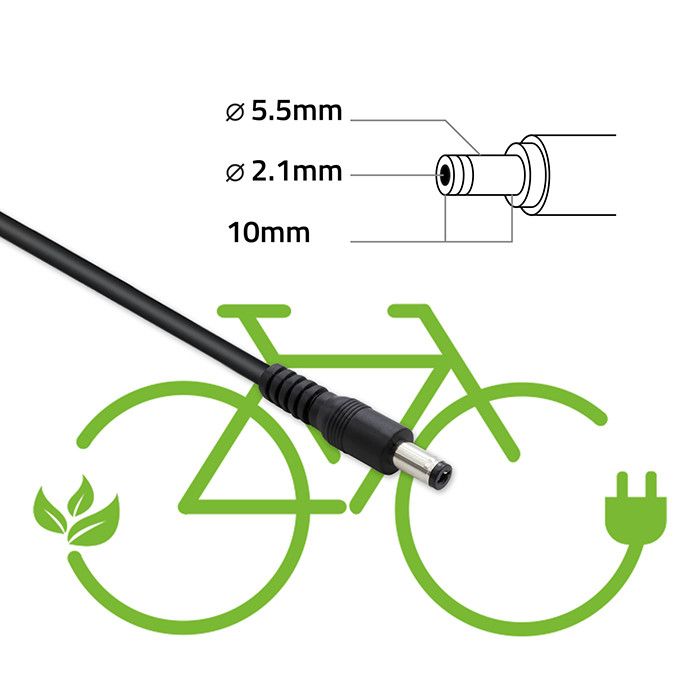 Qoltec Charger for E-bike Electric Scooter Black - Image 3
