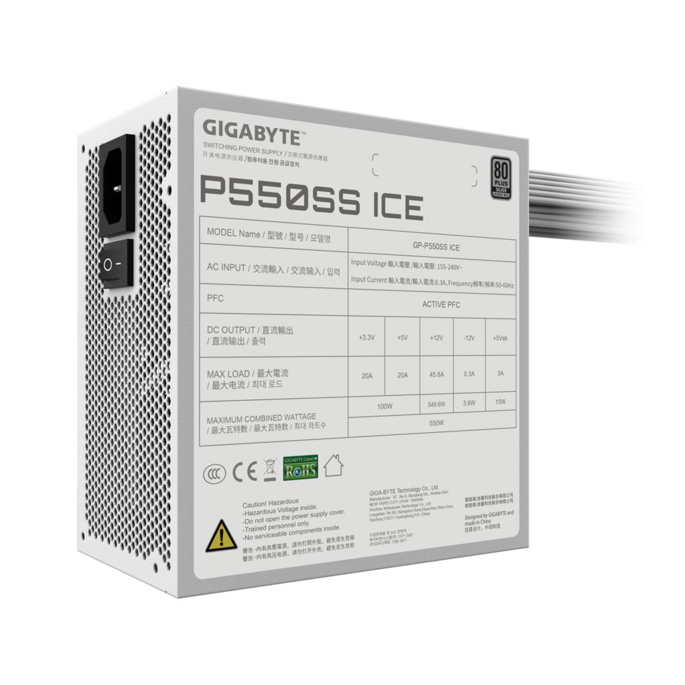 GIGABYTE Tápegység 550W 80+ Silver - Image 3