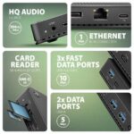 AXAGON HMC-U4 USB4 40Gbps Dual 4K Display 12in1 Dock - Image 5