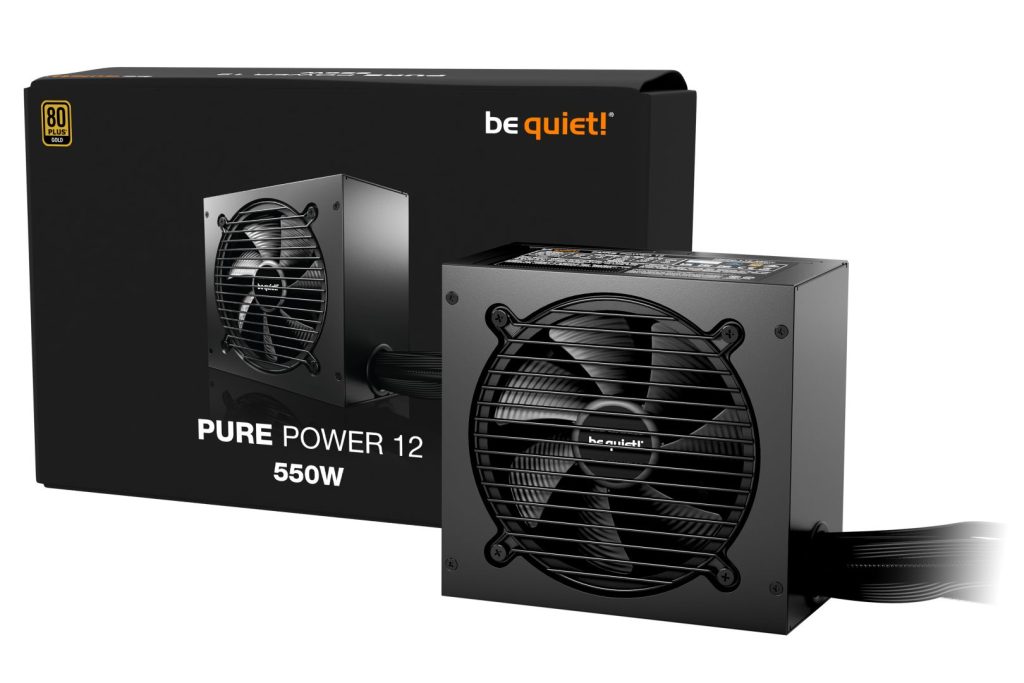 Be Quiet! Tápegység 550W - PURE POWER 12 (80+ Gold, ATX3.1, fekete) - Image 1