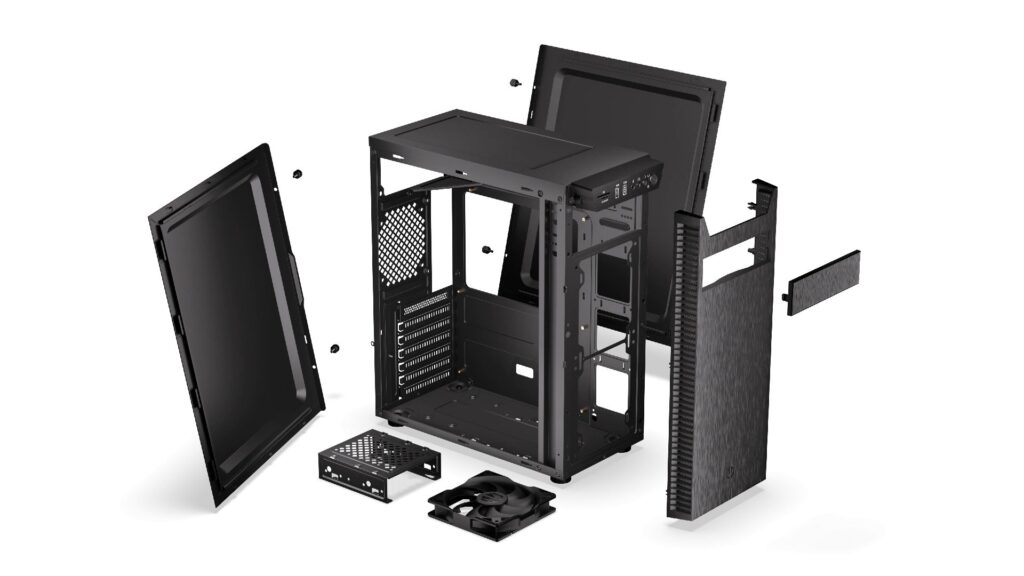 Endorfy Számítógépház - Armis 100 Solid (ATX /micro ATX/ITX, 2xUSB3.0, 1x12cm ventilátor, safeguard, fekete) - Image 21