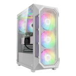 Gamdias Aura GC1 Elite WH ARGB Tempered Glass White