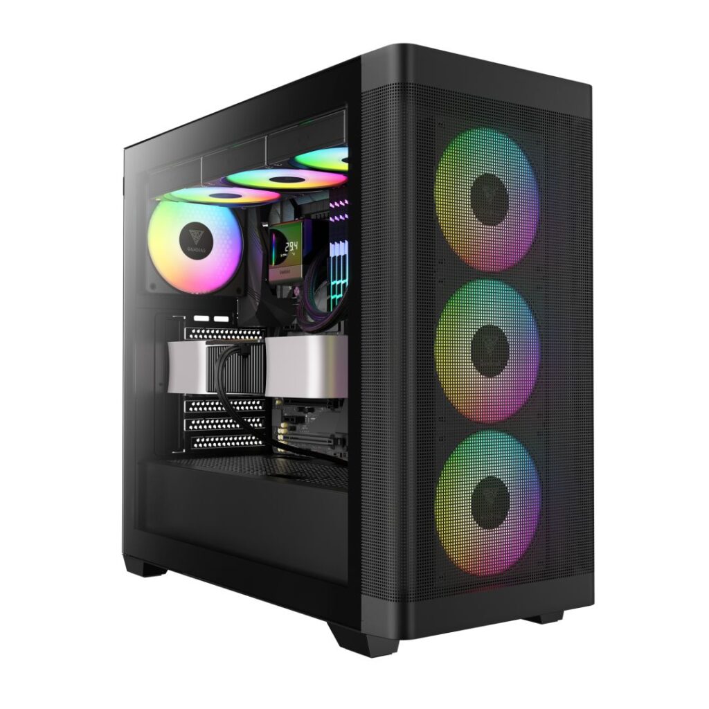 Gamdias Athena M3 Tempered Glass Black - Image 1