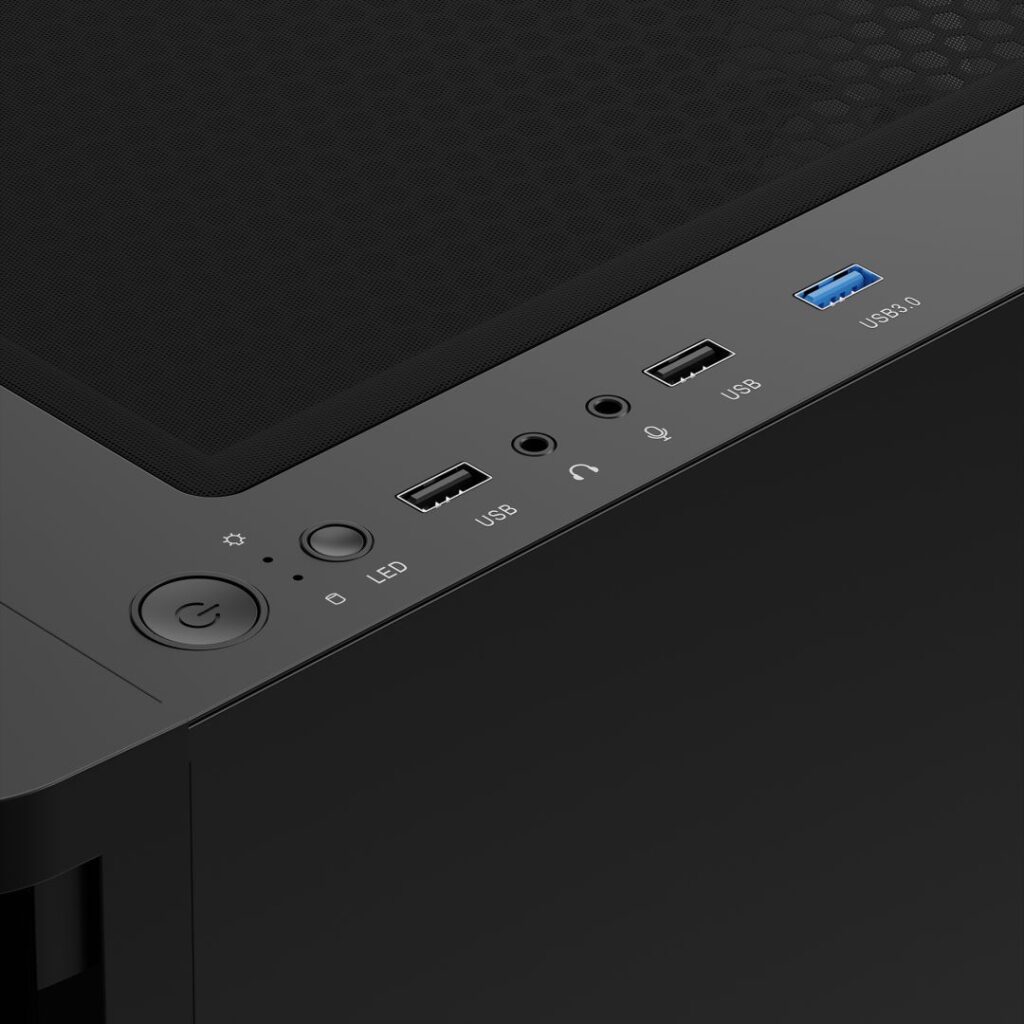 Gamdias Talos E3 CG Tempered Glass Black - Image 9