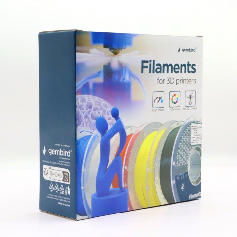 Gembird 3DP-ABS1.75HY-01-Y High Speed ABS filament Yellow 1,75mm 1kg - Image 3