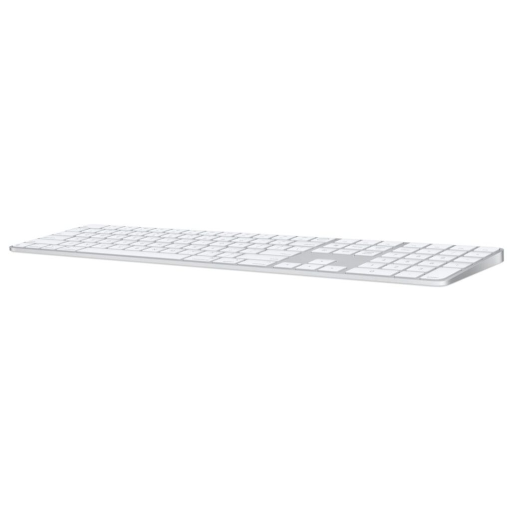 Apple Magic Keyboard (2024) w Touch ID and Numeric Keypad - Hungarian - White Keys - Image 4