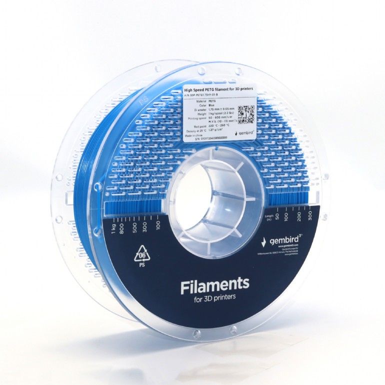 Gembird 3DP-PETG1.75HY-01-B High Speed PETG filament Blue 1,75mm 1kg - Image 2