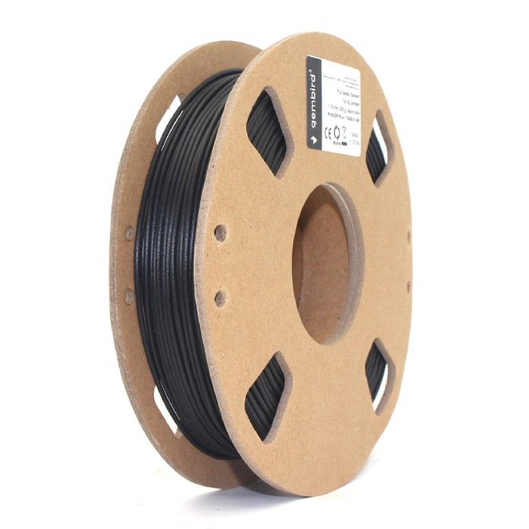 Gembird 3DP-PLA1.75GE-01-BK Filament PLA Black 1,75mm 200g GEMMA printer spool - Image 1