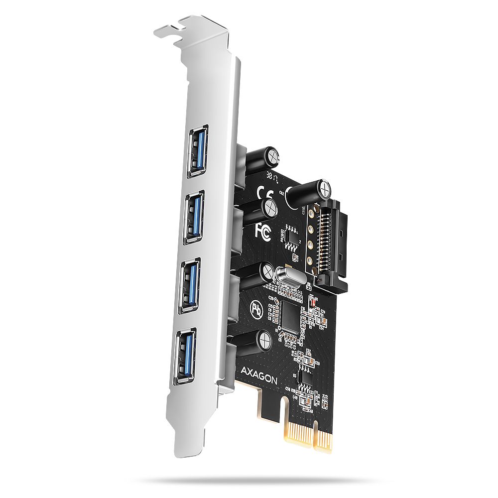 AXAGON PCEU-430RS PCIe Controller 4x ext. USB-A 5Gbps port - Image 1