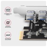 AXAGON PCEU-430RS PCIe Controller 4x ext. USB-A 5Gbps port - Image 4