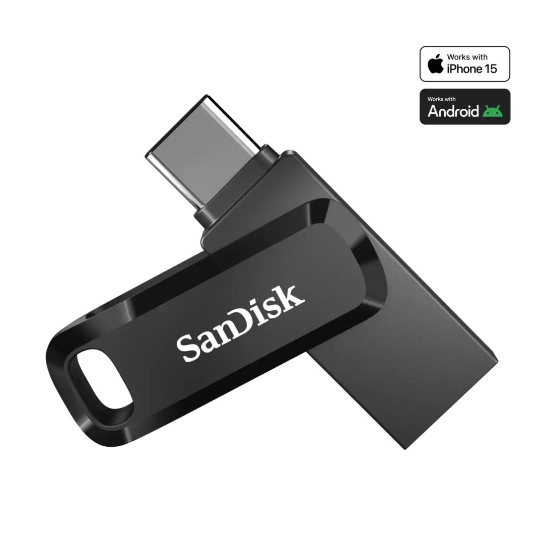 Sandisk 128GB Ultra Dual Drive Go Type-C USB3.2 Black - Image 1