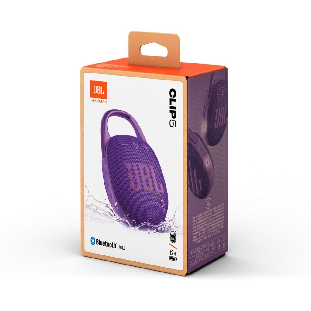JBL Clip5 Bluetooth Ultra-portable Waterproof Speaker Purple - Image 9