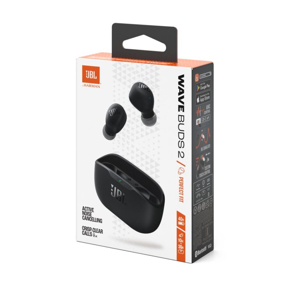 JBL Wave Buds 2 TWS Bluetooth Headset Black - Image 10