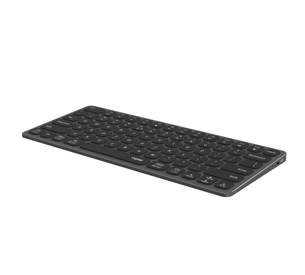 rapoo-uck-6001-keyboard-grey-hu_1.jpg Rapoo 00226412 UCK-6001 8in1 HUB vezeték nélküli fekete billentyűzet - Image 1
