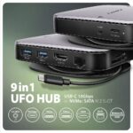AXAGON HMC-UFO USB-C 10Gbps UFO 9in1 Hub - Image 2